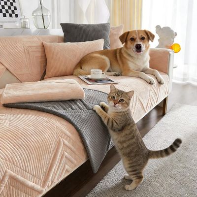 Soft Non-Slip Sofa Cover and Protector, Beige, 90 x 70 cm