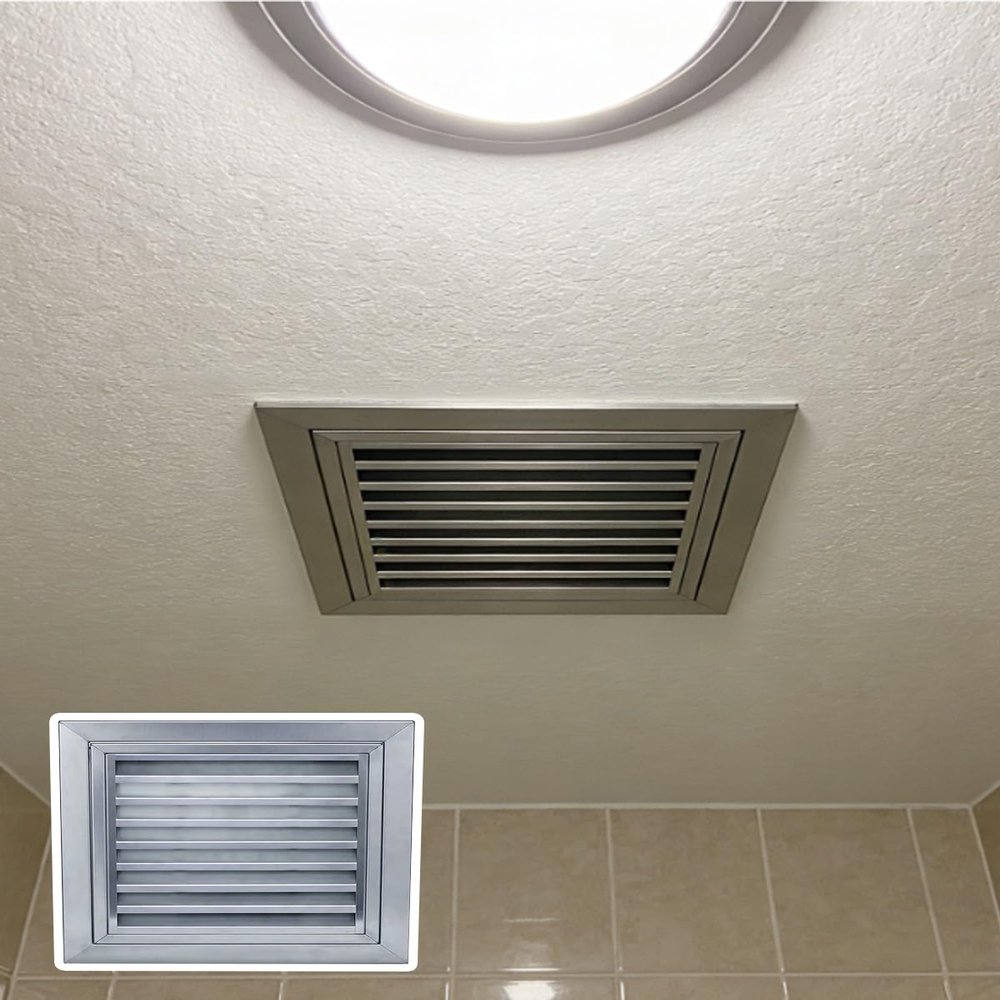 Elitix Drywall Access Panel with Ventilated Louver Cover for Bathroom Ceilings, Removable (20x20, 25x25, 30x30, 40x40, 60x60 cm; 30x35 in/75x90 cm)