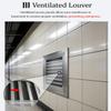 Elitix Drywall Access Panel with Ventilated Louver Cover for Bathroom Ceilings, Removable (20x20, 25x25, 30x30, 40x40, 60x60 cm; 30x35 in/75x90 cm) view 2