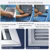 Elitix Drywall Access Panel with Ventilated Louver Cover for Bathroom Ceilings, Removable (20x20, 25x25, 30x30, 40x40, 60x60 cm; 30x35 in/75x90 cm) view 4