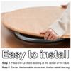 Heavy-Duty Lazy Susan Turntable Bearing with Silicone Pads, Silver, Multiple Sizes, 5–40 in (60 cm) view 4