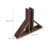 VALICLUD 2-Piece Wood Fence Post Base Holders with Sturdy Base view 2