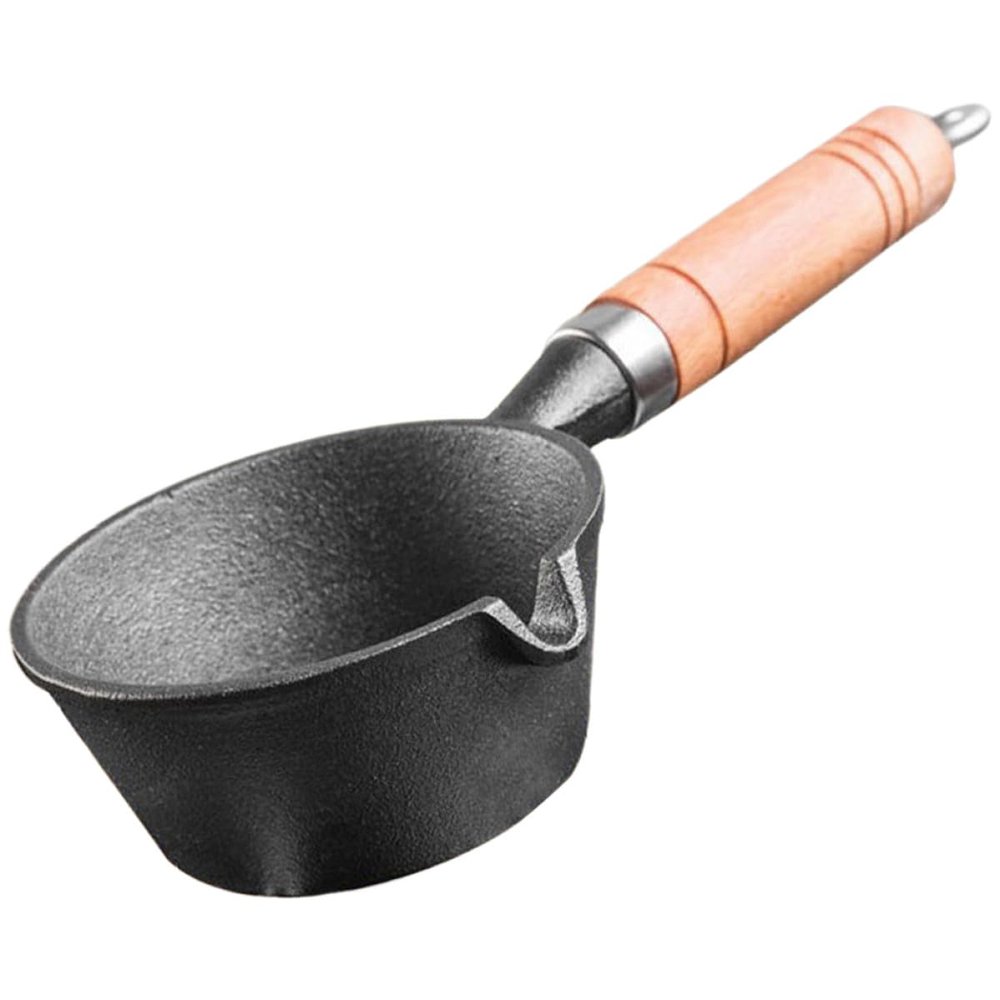 SHINEOFI Small Cast-Iron Fried Egg Pan for Gas and Induction Stovetops