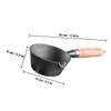 SHINEOFI Small Cast-Iron Fried Egg Pan for Gas and Induction Stovetops view 2