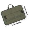 BESPORTBLE Portable Oxford Fabric Camping Tableware Bag, 13-Compartment Utensil Organizer, Green view 2