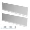 Aluminum Rainwater Diverter Set, Gutter Valley Splash Guard, Silver, 2 Pieces view 1