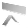 Aluminum Rainwater Diverter Set, Gutter Valley Splash Guard, Silver, 2 Pieces view 2