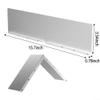 Aluminum Rainwater Diverter Set, Gutter Valley Splash Guard, Silver, 2 Pieces view 4