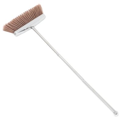 Grout Broom with Long Stainless Steel Handle for Kitchens and Outdoor Areas