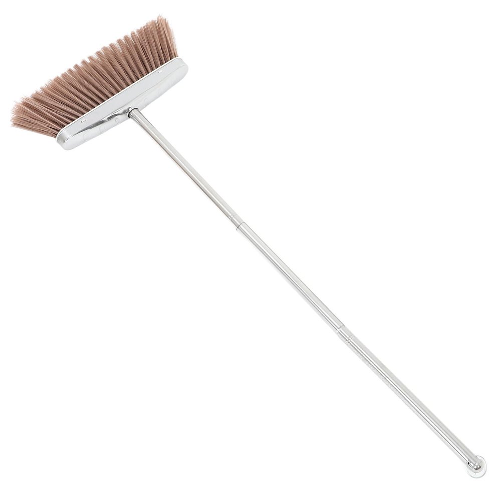 Grout Broom with Long Stainless Steel Handle for Kitchens and Outdoor Areas