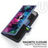 Aroepurt Flip Case Compatible with Hisense U60 Lite, with 9H HD Screen Protector, RFID Blocking and Glow-in-the-Dark Effect view 3