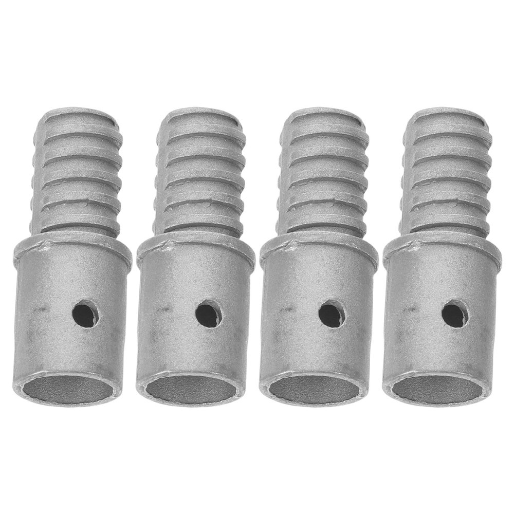 Anneome 4-Piece Metal Threaded Adapters for Telescopic Poles, Broom Handles, Paint Rollers, Mops, and Cleaning Tools