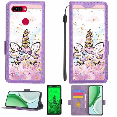 Kinetijy Case Compatible with BLU G50 Mega 2022, Protective Phone Cover with 9H Hardness HD Screen Protector, RFID Blocking, Gold Glitter and Glow, LPT-HJS