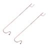 NOLITOY Garden Hooks, 2-Piece Iron Set, Brown, for Solar and Camping Lamps view 1