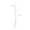 NOLITOY Garden Hooks, 2-Piece Iron Set, Brown, for Solar and Camping Lamps view 2