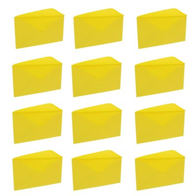 LOORGVEL 50 Yellow Self-Seal Invitation Envelopes, Windowless Decorative Envelopes for Weddings, Business, and Parties