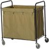 Stainless Steel Cleaning Cart, Hotel Housekeeping Cart with Cloth Storage, Room Service Utility Cart (Color A) view 1