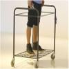 Stainless Steel Cleaning Cart, Hotel Housekeeping Cart with Cloth Storage, Room Service Utility Cart (Color A) view 4
