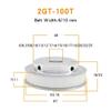 2 pcs 100-Tooth 2M 2GT Timing Pulley, 5/6/6.35/8/10/12 mm Bore, for 6/10 mm Belt Width (8 mm, 2 pcs/Belt Width 10 mm) view 2