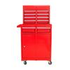 ELIHGTBY Professional 5-Drawer Rolling Tool Cabinet, Red view 3