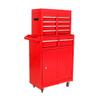 ELIHGTBY Professional 5-Drawer Rolling Tool Cabinet, Red view 4