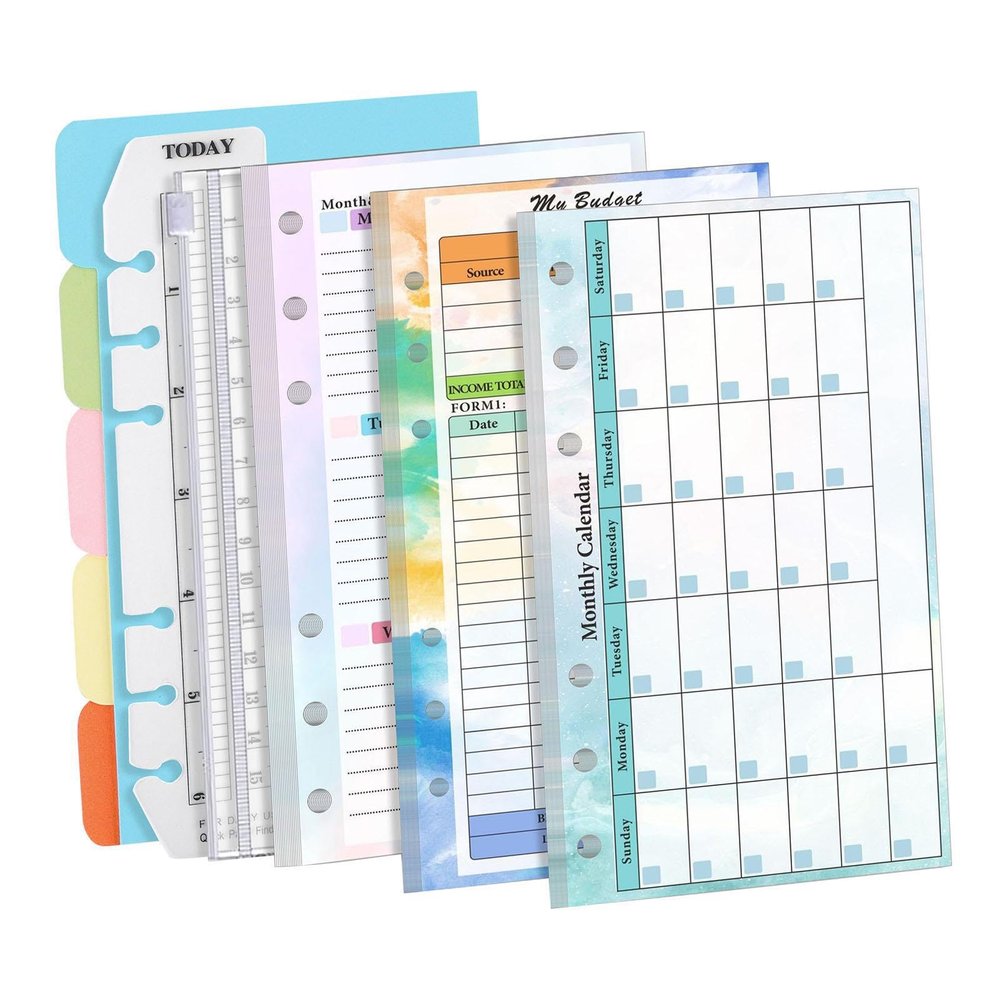 A6 Type A 6-Ring Planner Refill, Ruled Paper
