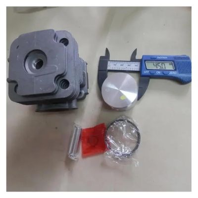 UYTGFO 45 mm Cylinder Kit Compatible with EMAK EFCO OLEO-MAC 755, 453, OS 550 and 530 Ergo, with Piston Ring, Pin and Clips, 61112035