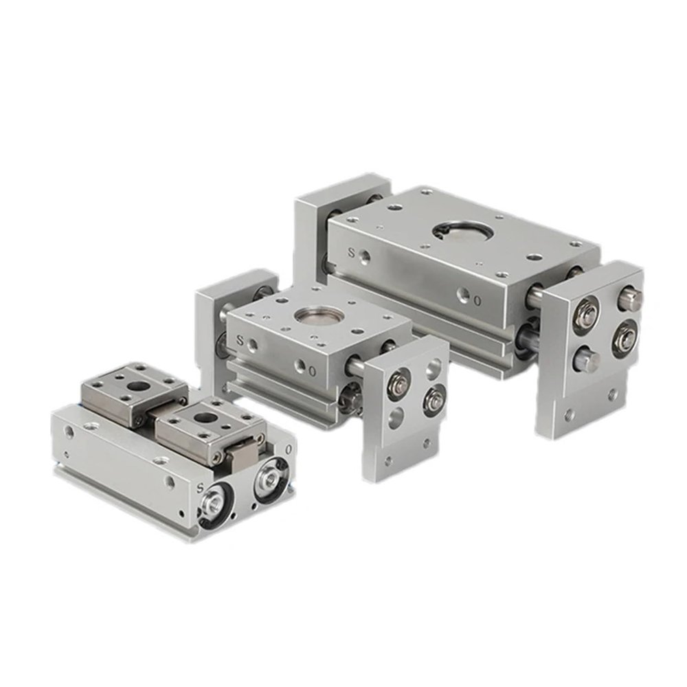 TYBOPHQJ MHL2-20D MHL2-20D1 MHL2-20D2 Double-Acting Pneumatic Gripper, Wide Type, Parallel Air Gripper with Aluminum Clamps (MHL2-40D)