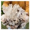 VWWJCCRO 1-Piece 2–2.5 kg White Quartz Crystal Cluster for Home Office view 2