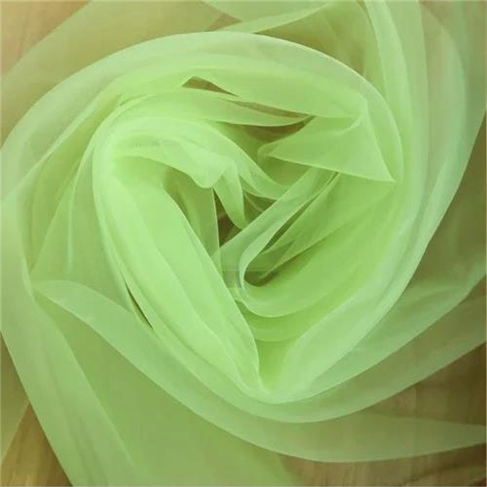 Snow Transparent Organza Fabric Roll, 150 cm Wide, 1 Meter