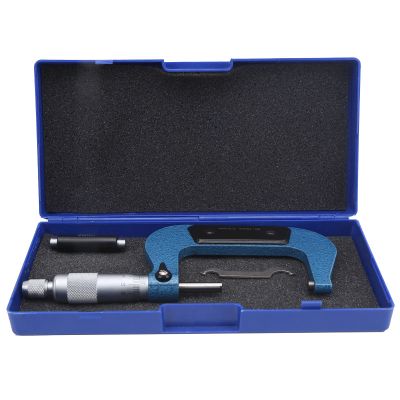 Outside Micrometer, 50–75 mm, High-Precision Carbon Steel Micrometer for Small Grooves