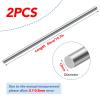 304 Stainless Steel Solid Round Rods, 19.7 in (50 cm), Silver, 2-Pack (13 mm Diameter) view 2