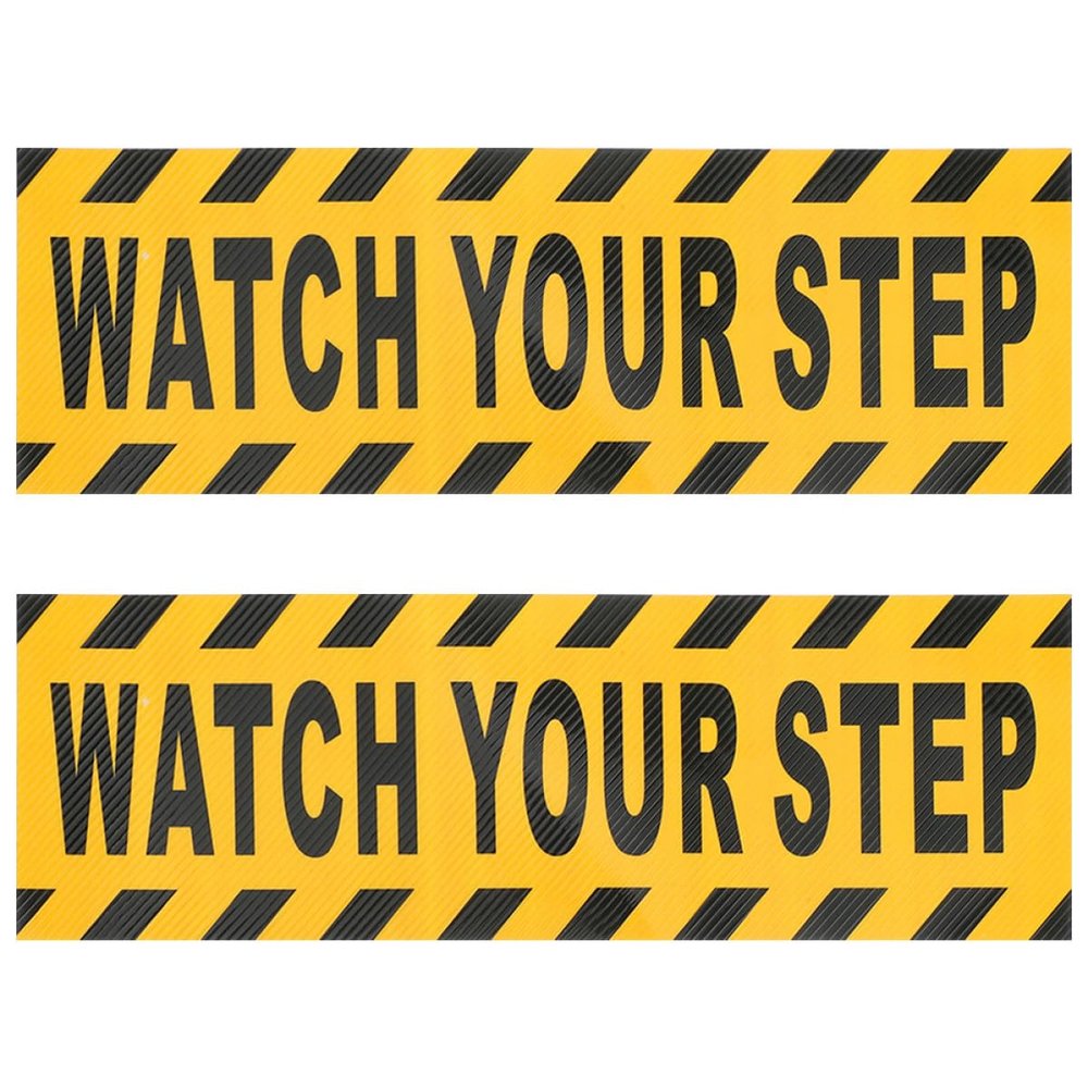 Toddmomy 2-Pack Yellow PVC Anti-Slip Stair Strips