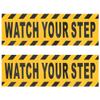 Toddmomy 2-Pack Yellow PVC Anti-Slip Stair Strips view 1
