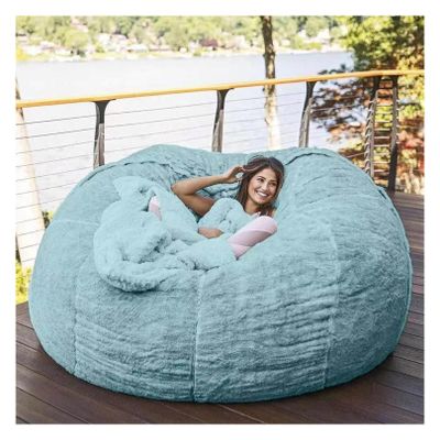 Giant Faux Fur Bean Bag Cover, Unfilled