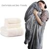 Giant Faux Fur Bean Bag Cover, Unfilled view 3