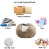 Giant Faux Fur Bean Bag Cover, Unfilled view 4