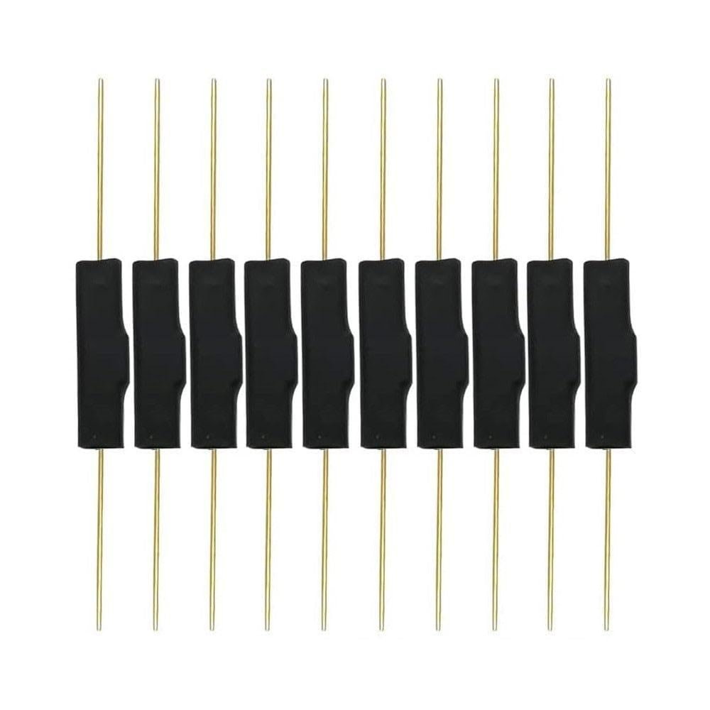 Wodsty 10-Pack Plastic Reed Switches, Normally Closed, 14.2 mm × 3.3 mm, 100 V DC, 0.5 A