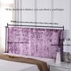 Stretch Velvet Headboard Cover for Single, Double and King Beds, Washable, Purple, 75 × 200 cm view 4