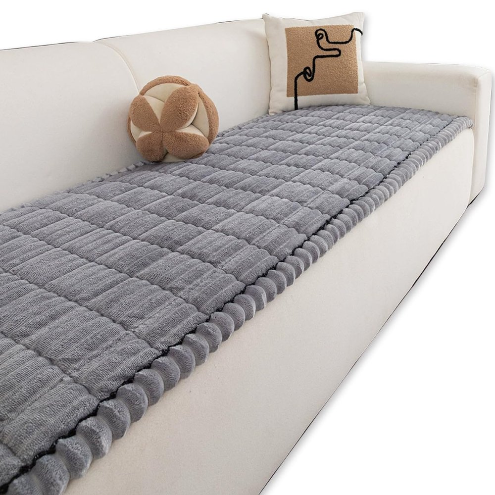Rr tianshi Thick Washable Sofa Cover, Gray, 60 x 120 cm