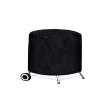 Round Black Fire Pit Cover for Outdoor Use, Waterproof and Durable, 71 x 56 cm view 1
