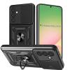 Yutwo Case for Samsung Galaxy A57 5G with Camera Protection and 360° Metal Ring Holder, Black view 1
