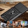 Yutwo Case for Samsung Galaxy A57 5G with Camera Protection and 360° Metal Ring Holder, Black view 3