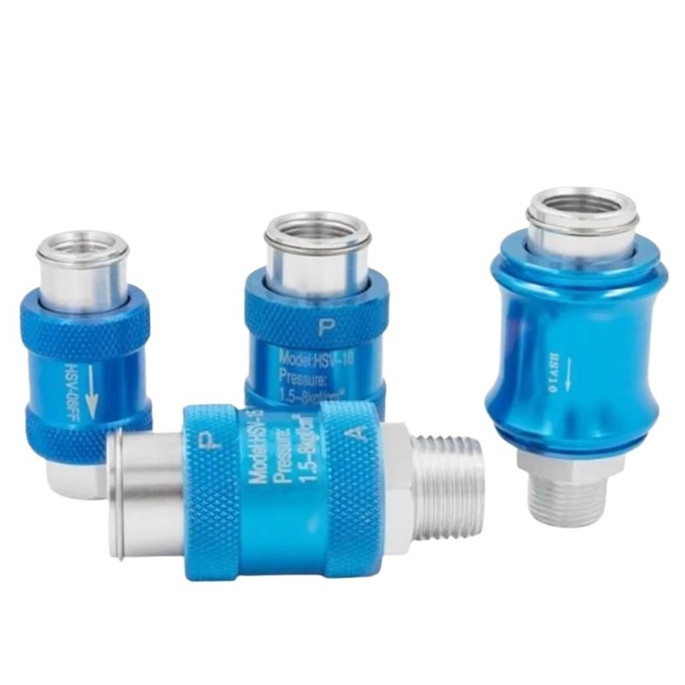 NGFPQQDDT 3-Piece Pneumatic Hand Valve Set, HSV-06/08/10/15, G1/8 to 1/2 Threads