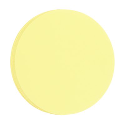 QUARKZMAN 30-Piece Light Yellow Round Paper Cutouts, 10-Inch Thick Cardstock Circles for DIY Crafts, Classrooms, Teacher Bulletin Boards and Chalkboards