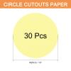 QUARKZMAN 30-Piece Light Yellow Round Paper Cutouts, 10-Inch Thick Cardstock Circles for DIY Crafts, Classrooms, Teacher Bulletin Boards and Chalkboards view 2