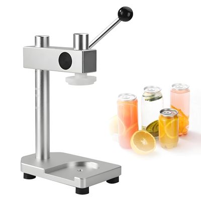 Manual Glass Jar Sealing Machine, 250–700 mL, Silver