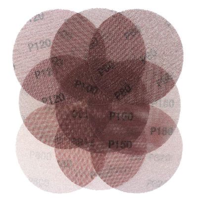 25-Pack 6-Inch Hook-and-Loop Mesh Sanding Discs, 120 Grit