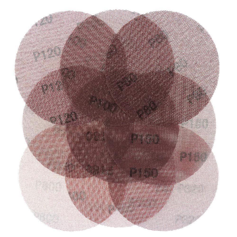 25-Pack 6-Inch Hook-and-Loop Mesh Sanding Discs, 120 Grit