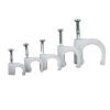 Cable Clips, Cable Nail Clips, White, Assorted Sizes, Pack of 100 (4 mm) view 3